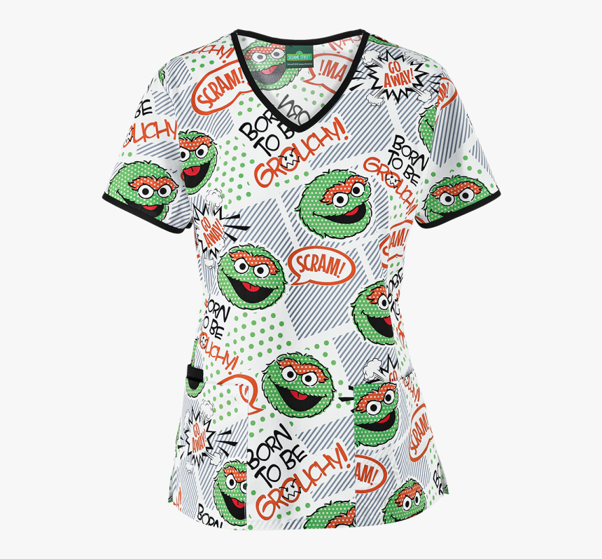 Transparent Oscar The Grouch Png - Sesame Street Scrubs, Png Download