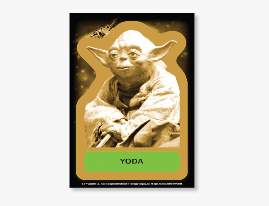 Yoda Character Sticker Artwork Gold Ed - Architecture, HD Png Download