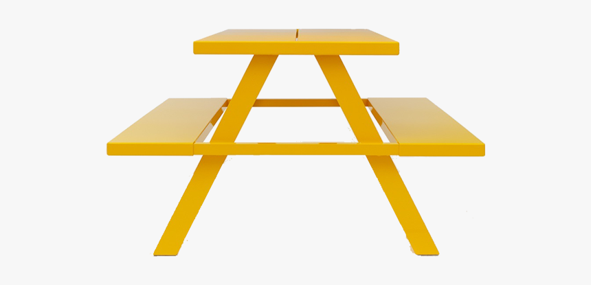 Web Roof Table - Yellow Picnic Table Png, Transparent Png