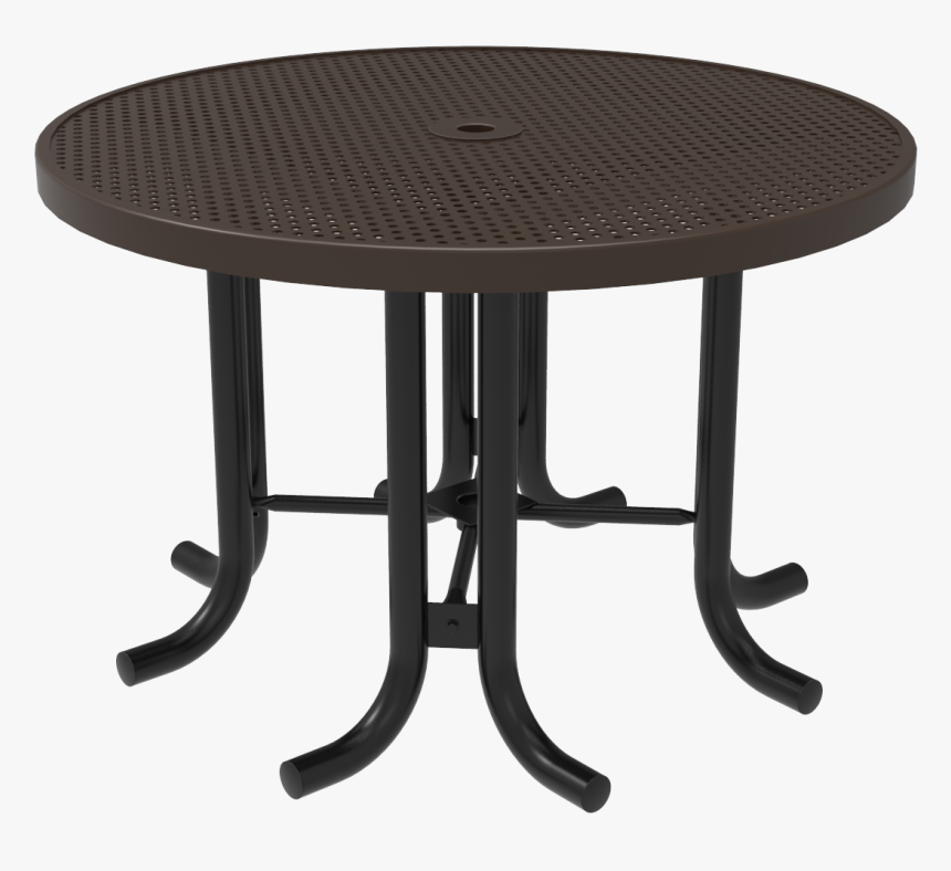 Honeycomb Steel Round Patio Table - Picnic Table, HD Png Download