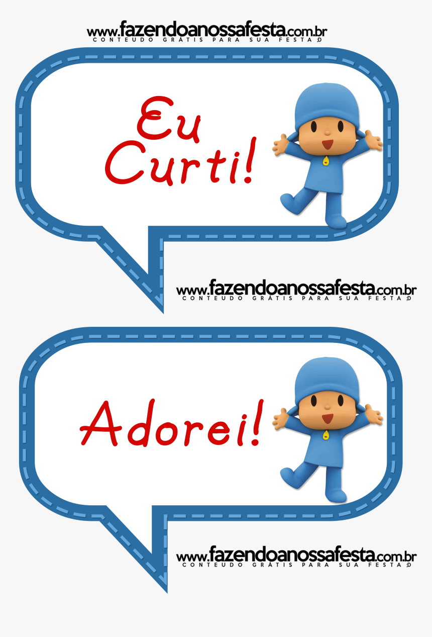 Pocoyo , Png Download - Plaquinhas Para Festa Pocoyo, Transparent Png