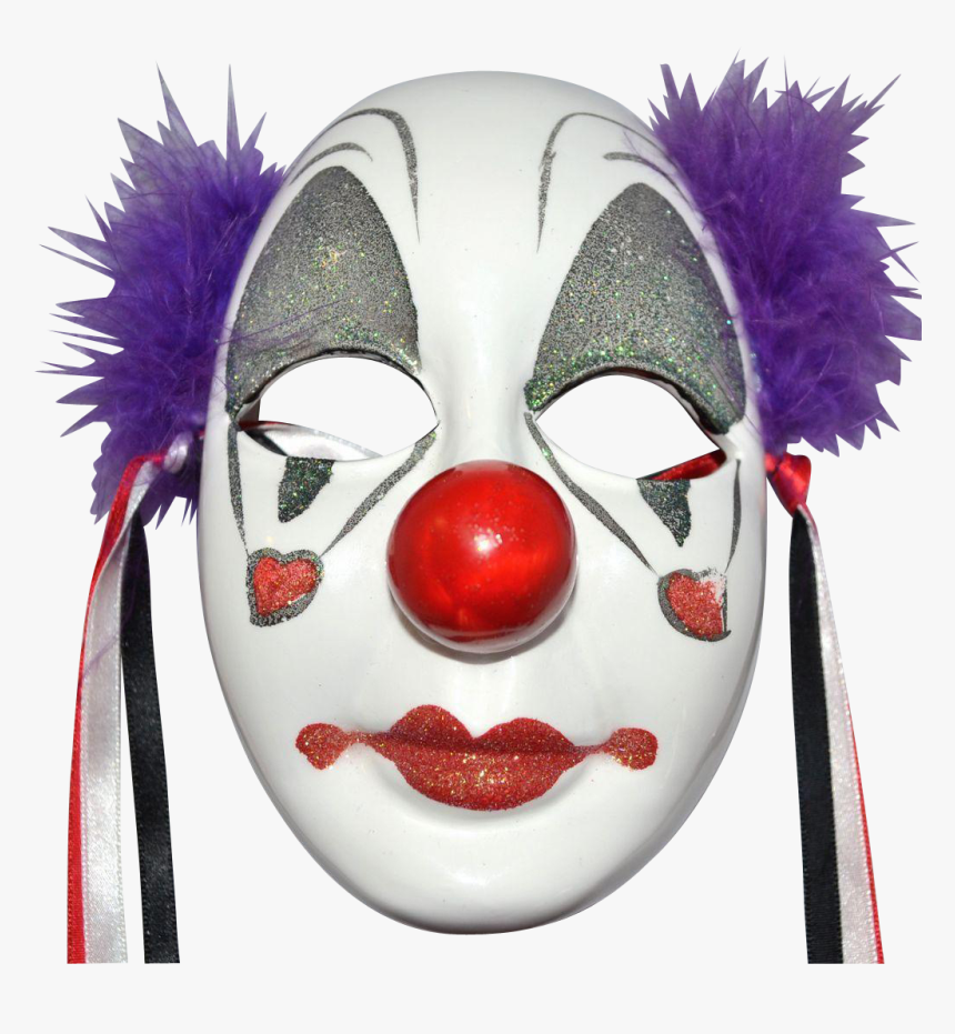 Transparent Masquerade Mask Transparent Png - Clown Face Paint Png, Png Download