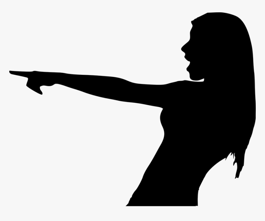 Silhouette, Surprise, Surprised Women, Surprise Box - Shocked Silhouette, HD Png Download