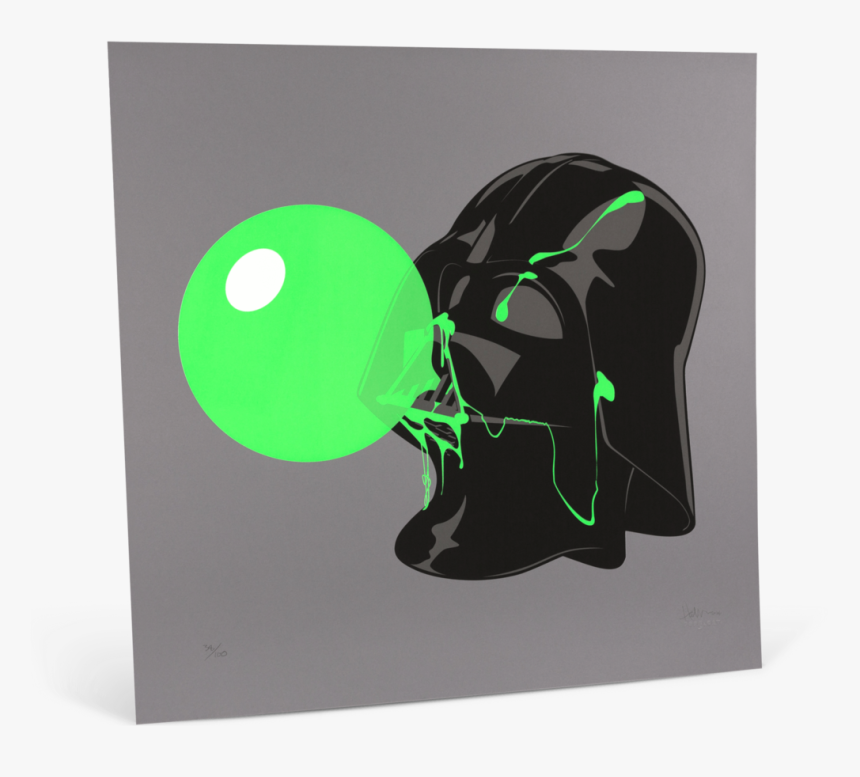 Darthpopstar Green Glow Print - Graphic Design, HD Png Download