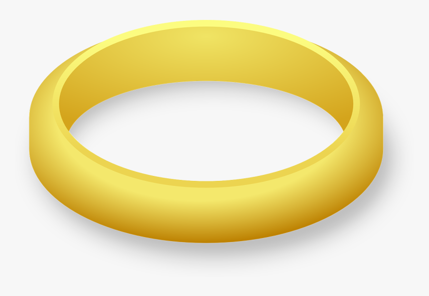 Transparent Free Wedding Ring Clipart - Gold Ring Clipart, HD Png Download