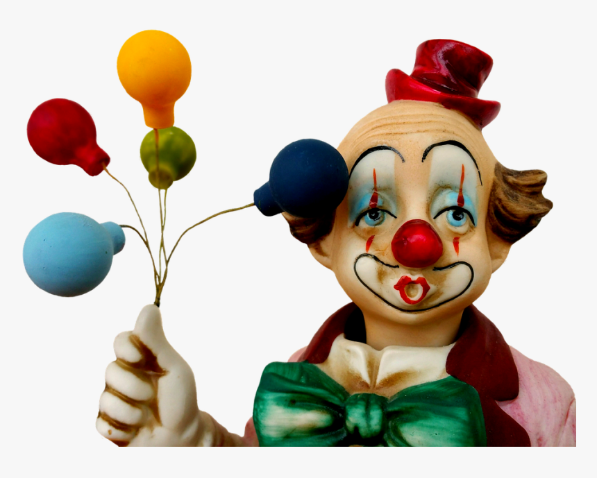 Statuette, Clown, Ballons, Colorful, Funny, Balloons - Clown, HD Png Download