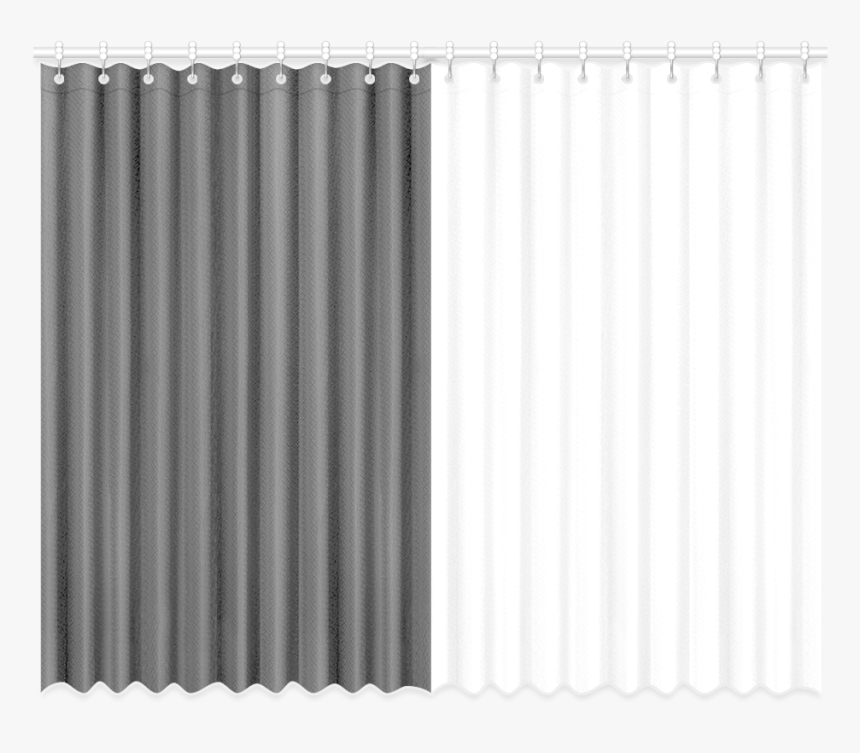 Black And White Window Curtain 52 X84 - Window Covering, HD Png Download