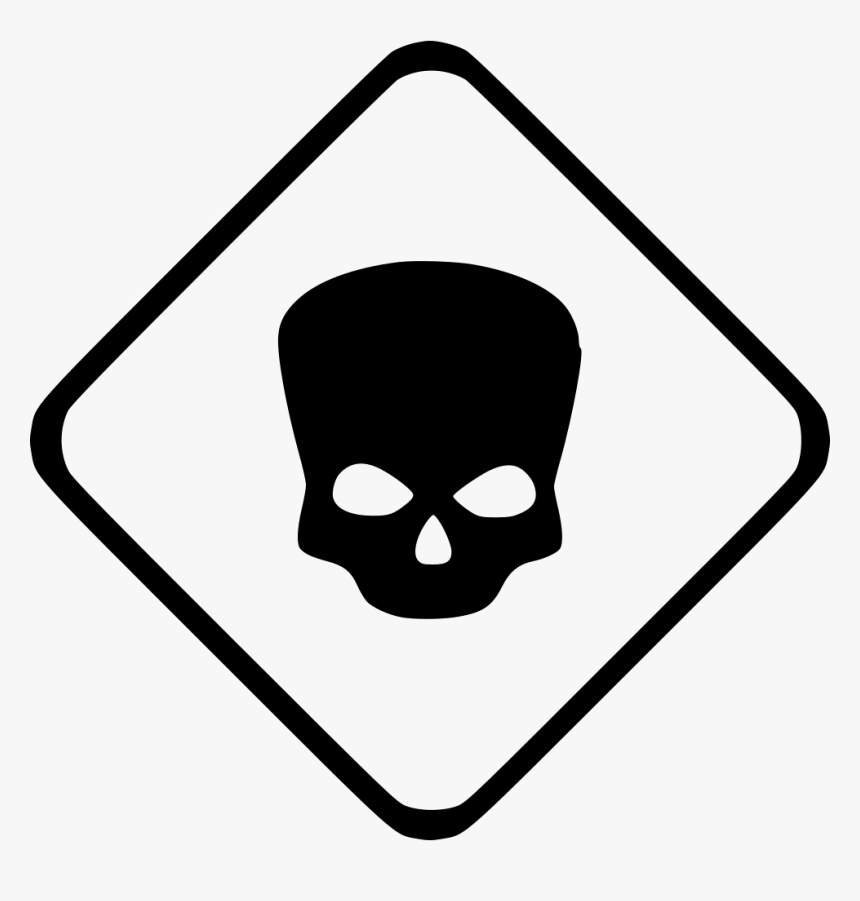 Skull Death Hell Attention - Skull, HD Png Download