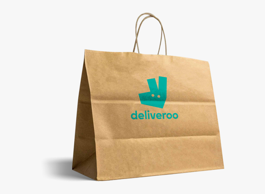 Deliveroo Paper Bag, HD Png Download