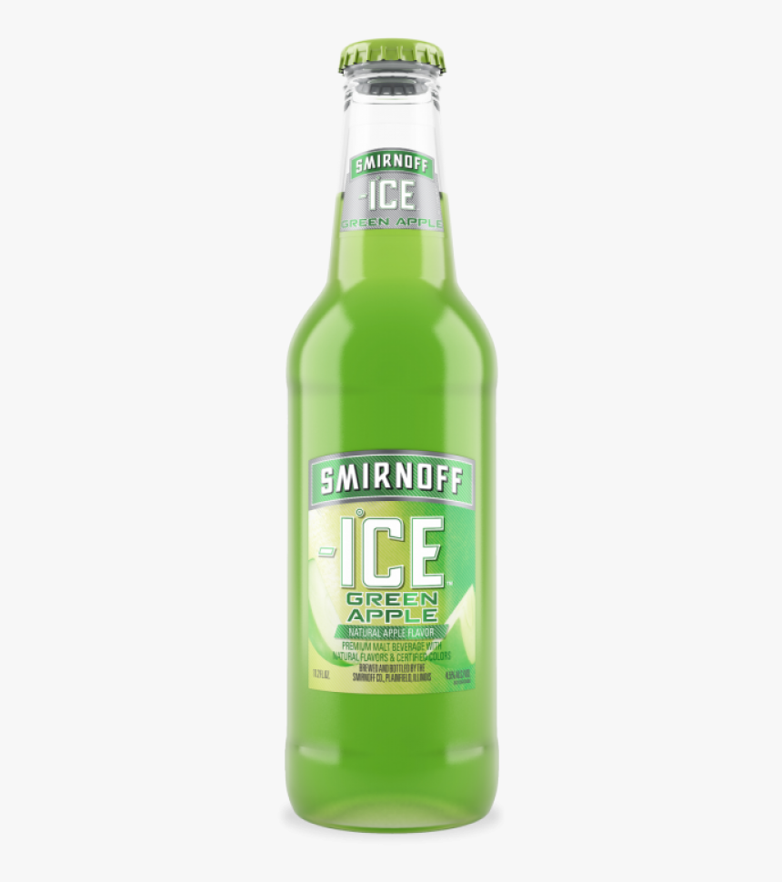 Beer-bottle - Smirnoff Ice Flavors Green Apple, HD Png Download