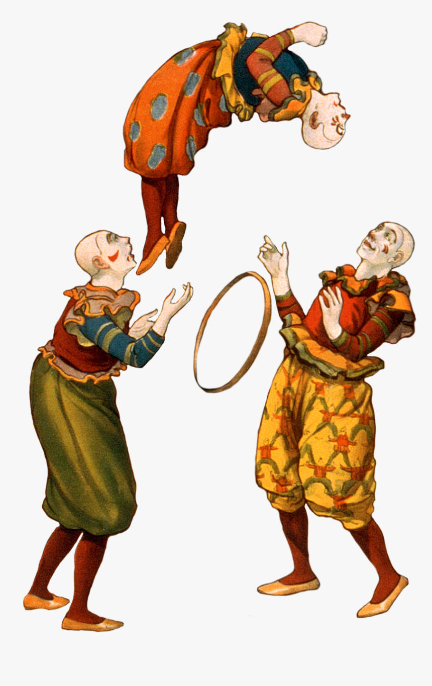 Clown-12 - Vintage Circus Png, Transparent Png