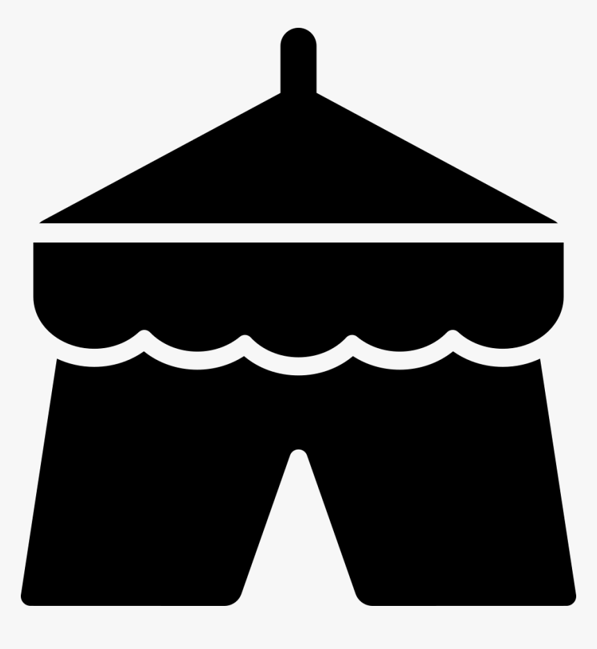 Park Tent Of A Circus - Icono Carpa De Circo, HD Png Download