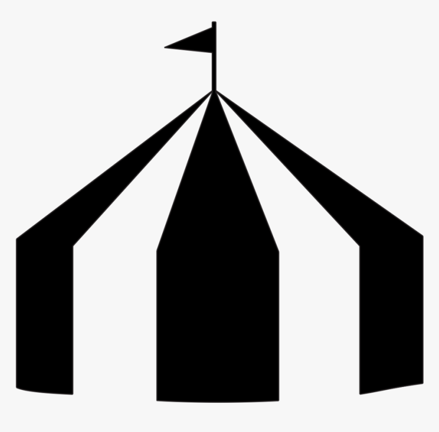 Tent Party Event Management Wedding Clip Art - Circus Tent Silhouette Png, Transparent Png