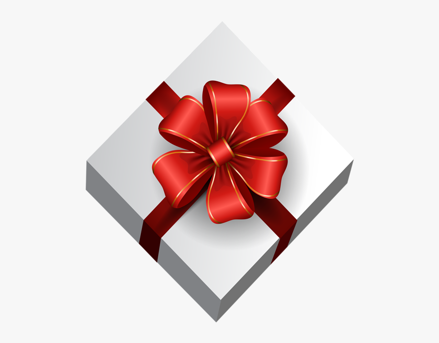 White Gift Bow Png - Christmas Wish List Background, Transparent Png