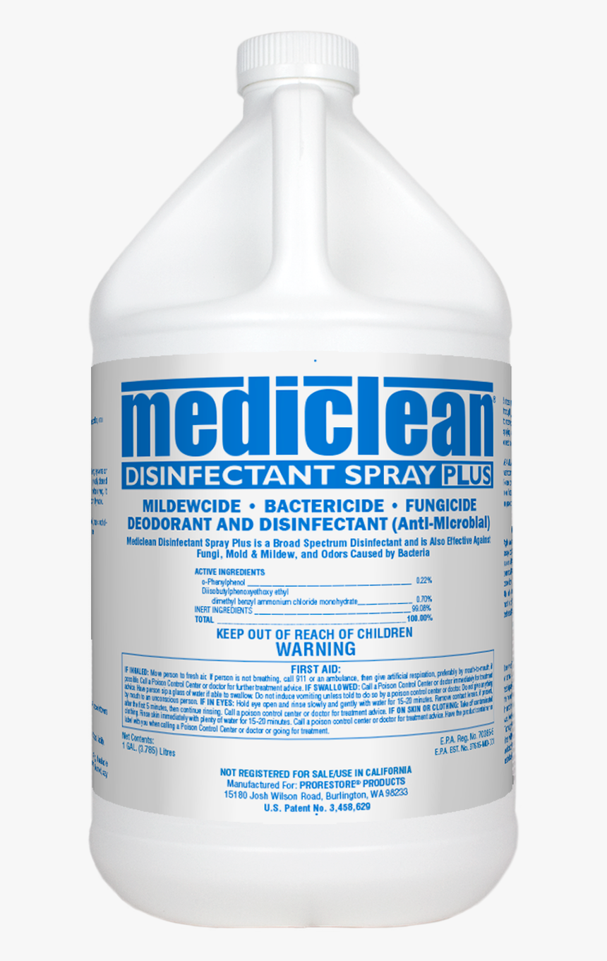 Mediclean Disinfectant Spray Plus, HD Png Download