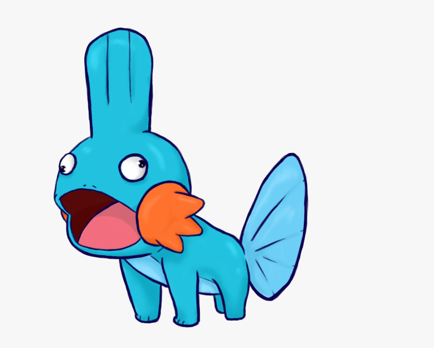 Mudkip Uses Brain Embolism - Cartoon, HD Png Download