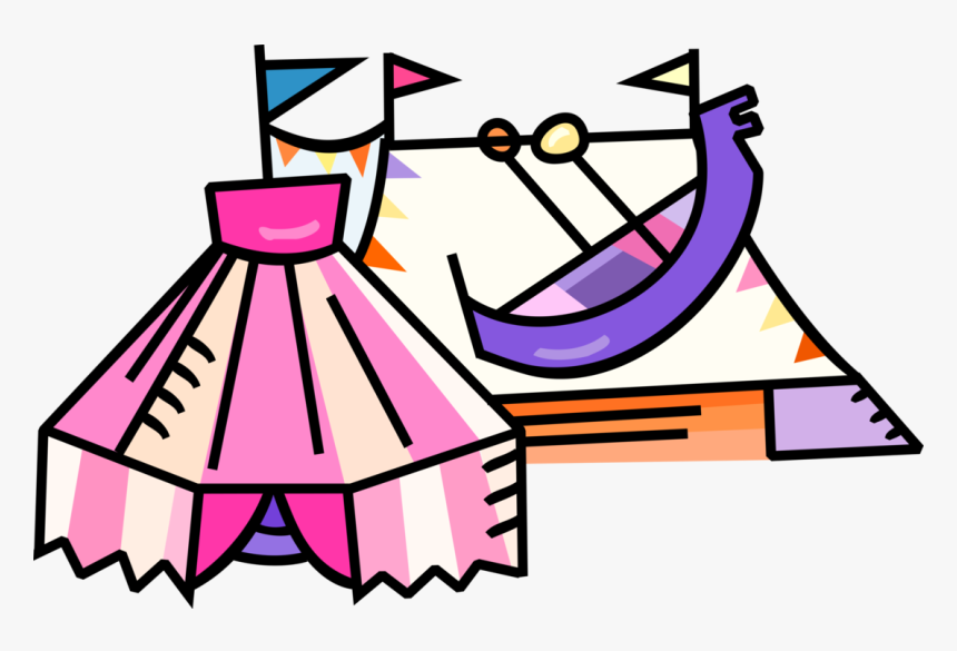 Vector Illustration Of Circus Tent Traditional Big, HD Png Download