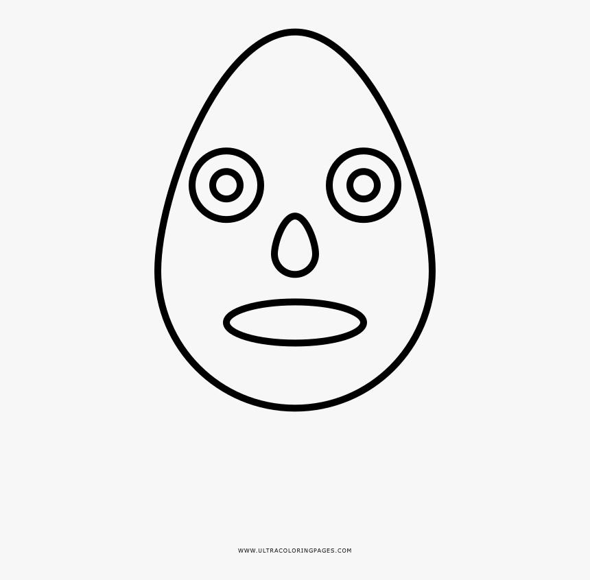 Alien Coloring Page - Line Art, HD Png Download