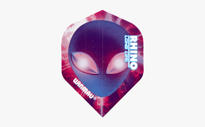 Rhino Flights ~ Alien Face - Printed Dart Flight Designs Alien, HD Png Download