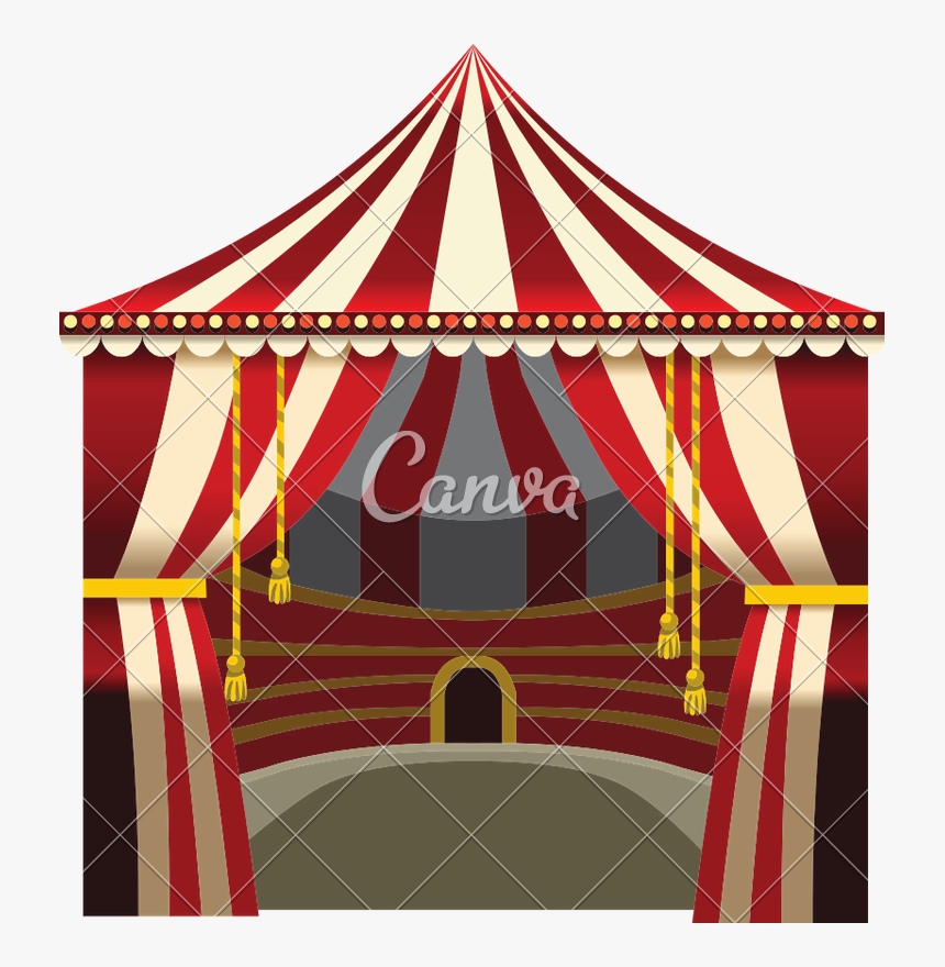 Transparent Circus Tent Clipart - Canva, HD Png Download