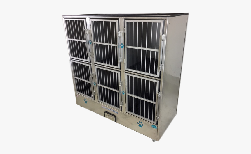 Groomer S Best Stainless Steel Multiple Unit Cage Bank - Dog Grooming, HD Png Download
