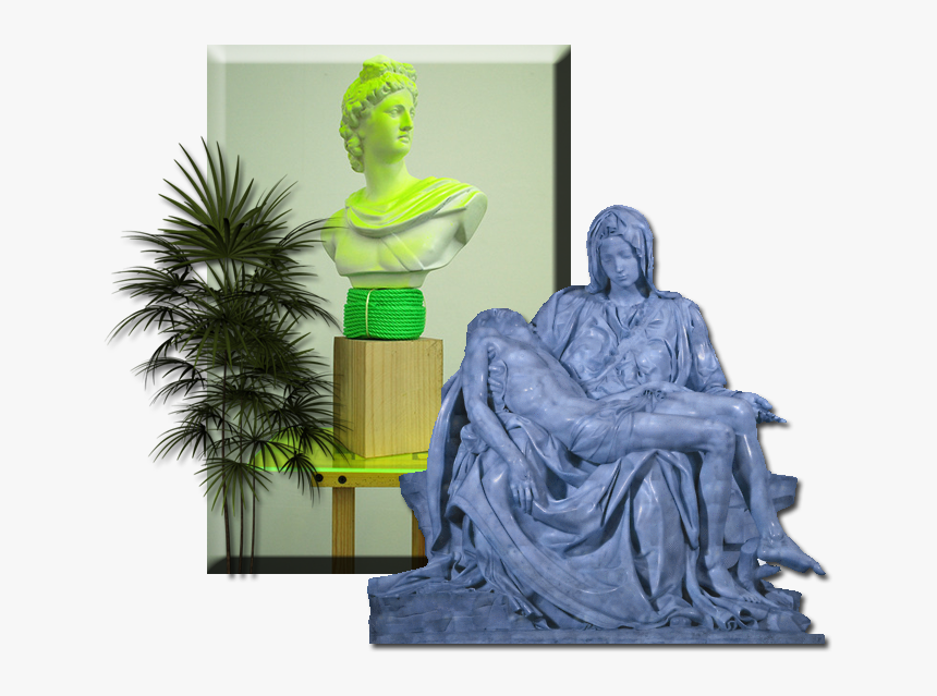Seapunk Webpunk Green Acid Jungle Png - Saint Peter's Basilica, Pietà, Transparent Png