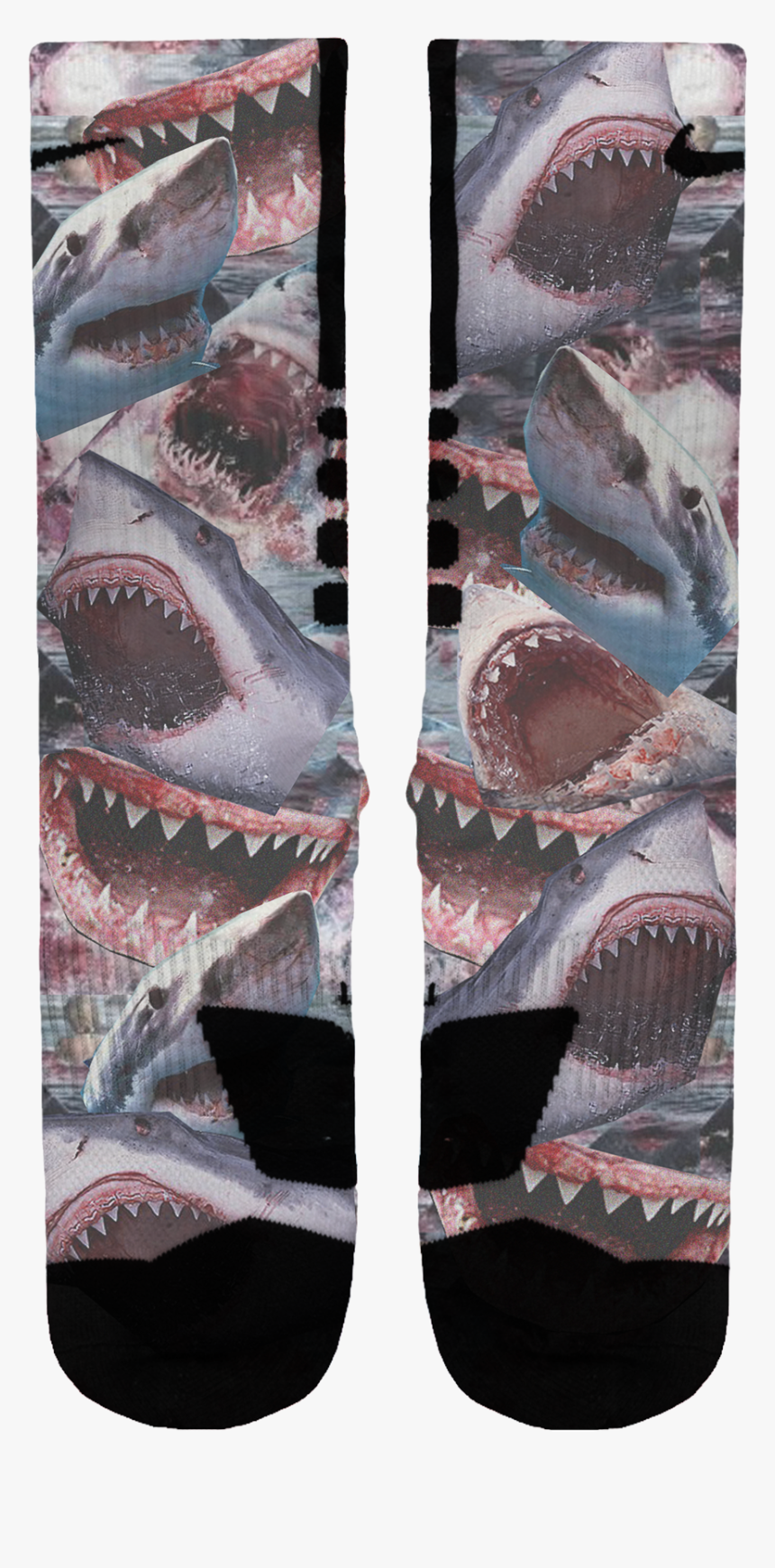 Shark Attack Custom Nike Elites - Pacific Sturgeon, HD Png Download