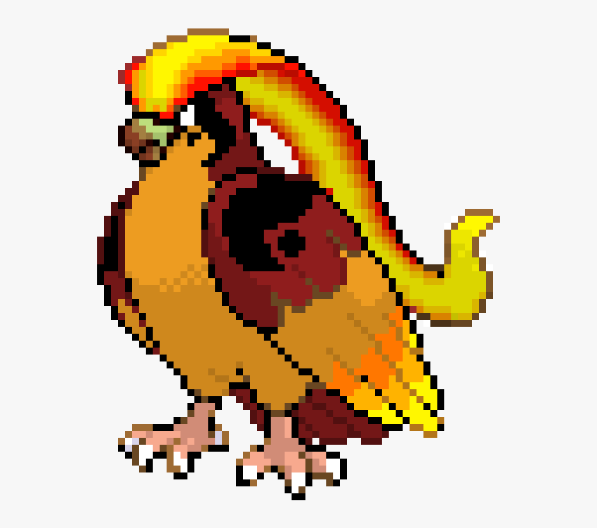Pidgeot Pixel Art Minecraft, HD Png Download