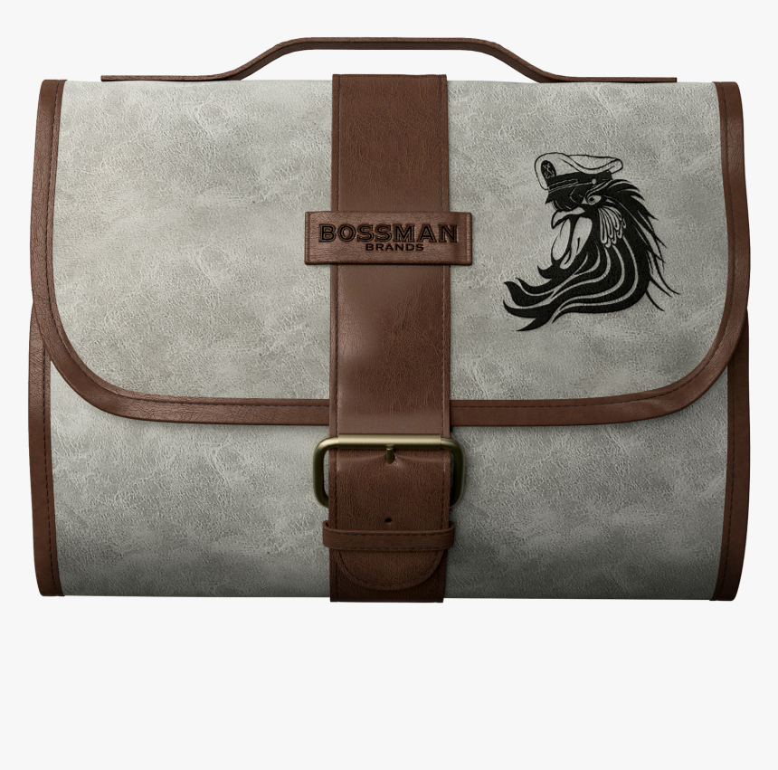 Bossman Hanging Toiletry Bag - Leather, HD Png Download