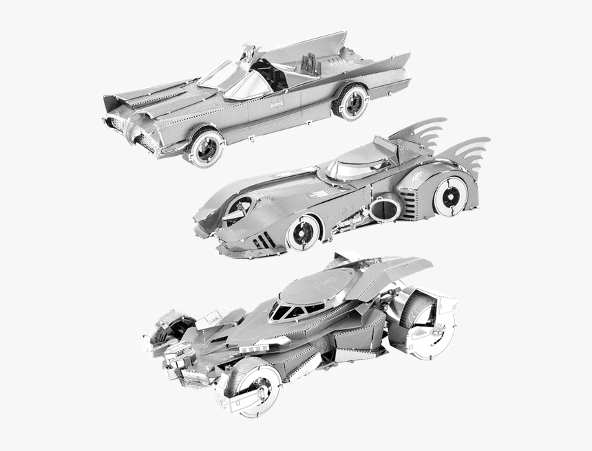 Picture Of Set Batman Batmobile - Metal Earth Batman, HD Png Download