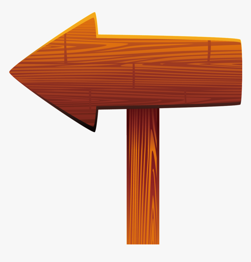 Arrowhead Board Indicator Element - Sign Wood Board Vector Png, Transparent Png