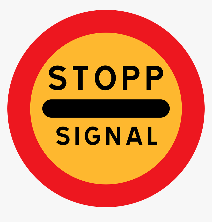 Free Vector Stopp Signal Sign Clip Art - Clip Art, HD Png Download