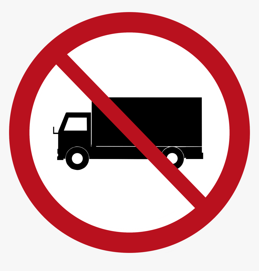 No Trucks Tha B-9 - No Car Clip Art, HD Png Download