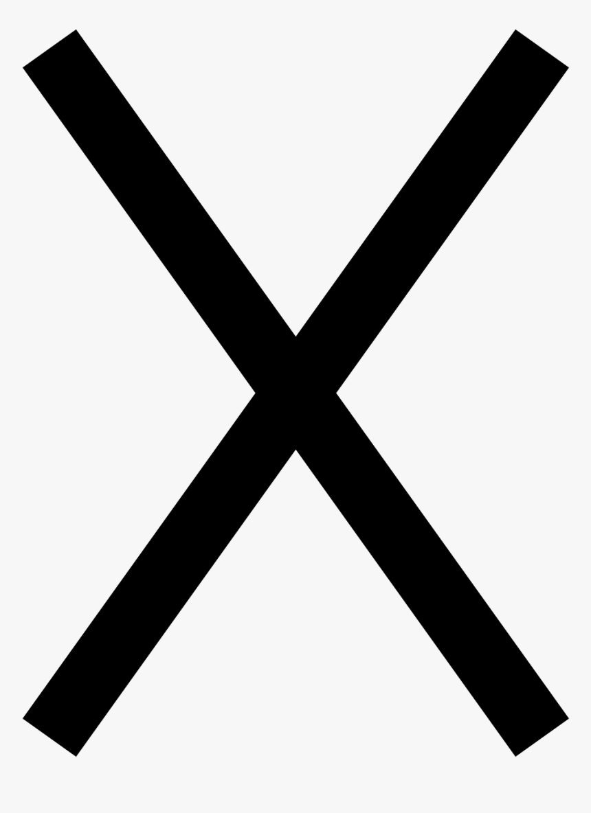 Cross Black Symbol Free Picture - Close Png, Transparent Png