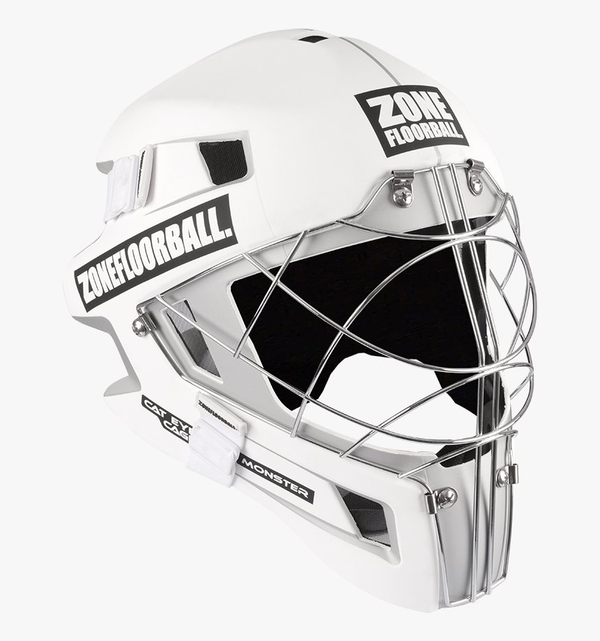 Zone Monster Cat Eye Cage White/black Goalie Helmet White Cat Eye