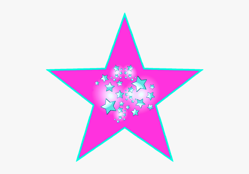 Star, Pink Star, Stars, Shape, Pink, Stardust - Pakistan Cricket Logo Png, Transparent Png