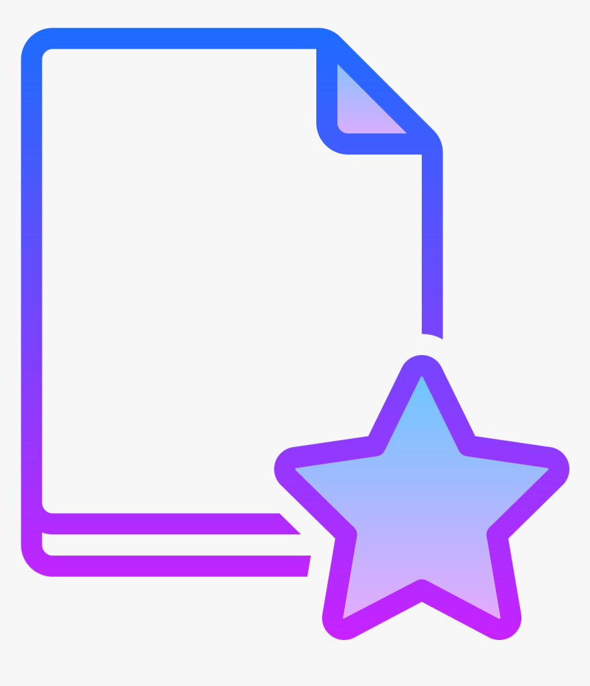 Bookmark Page Icon - Blue And Yellow Stars, HD Png Download