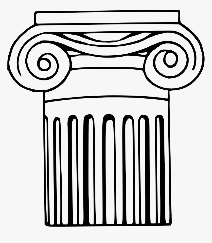 Ionic Column Clip Arts - Clipart Column, HD Png Download
