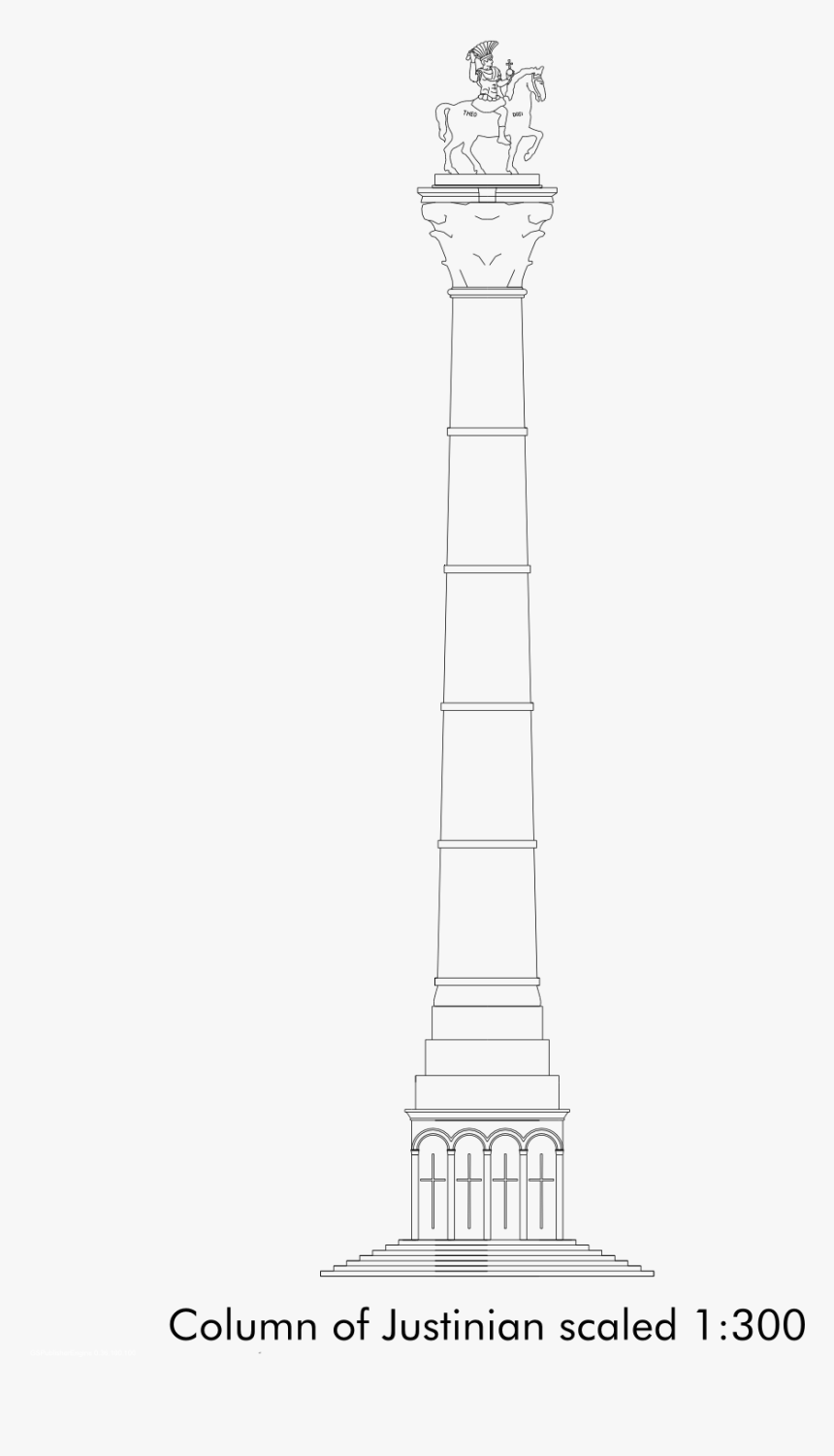 Column Oj Justinian - Tower, HD Png Download