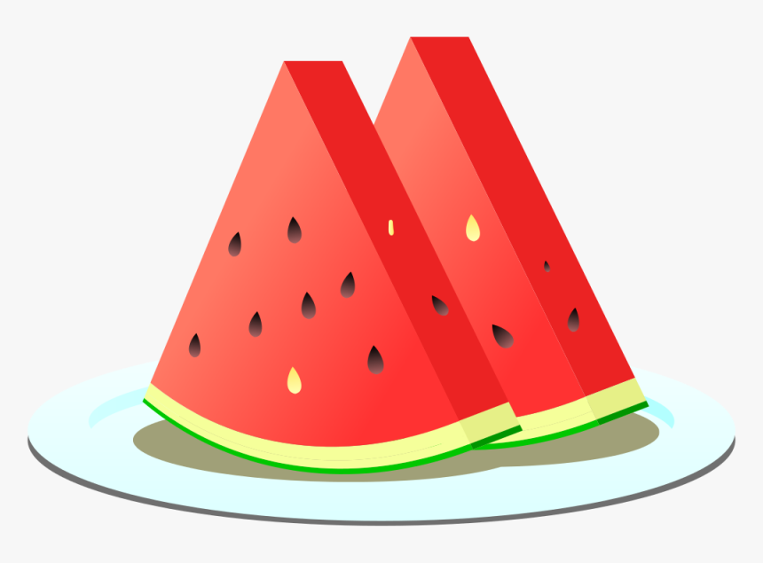 Watermelon Slices - Slice Of Watermelon Clipart, HD Png Download