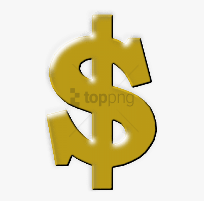 Golden Dollar Sign Png, Transparent Png