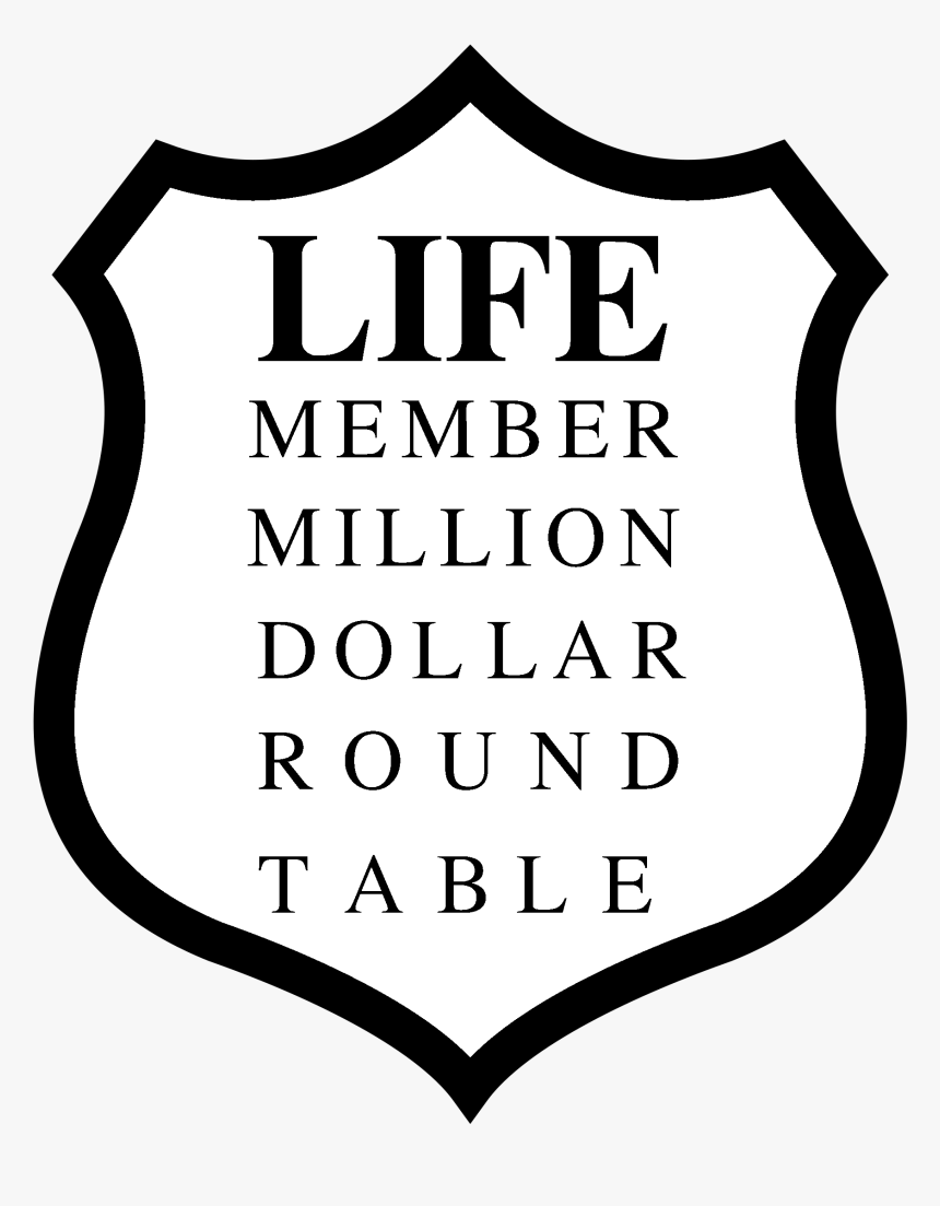 Million Dollar Round Table Logo Black And White - Member Million Dollar Round Table, HD Png Download