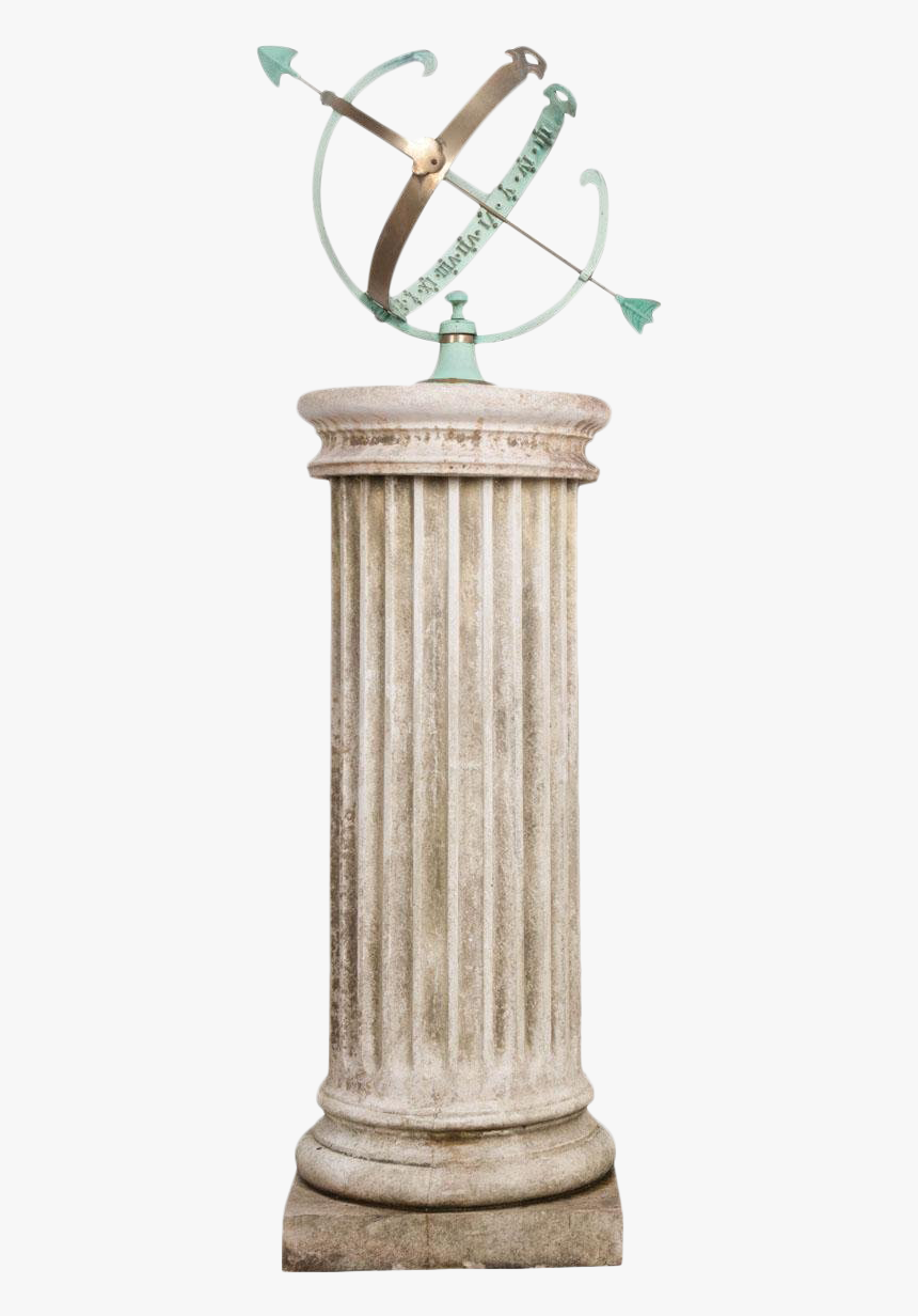High-end French Early 20th Century Armillary Sphere - Column, HD Png Download