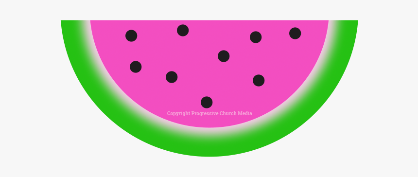 A Slice Of Half Of A Watermelon - Watermelon, HD Png Download