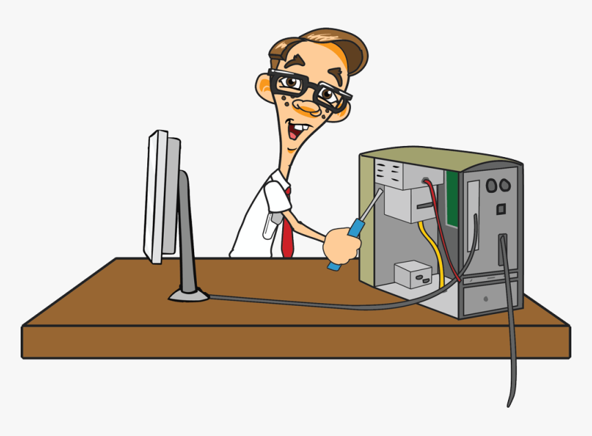 Fixing A Computer Clipart, HD Png Download