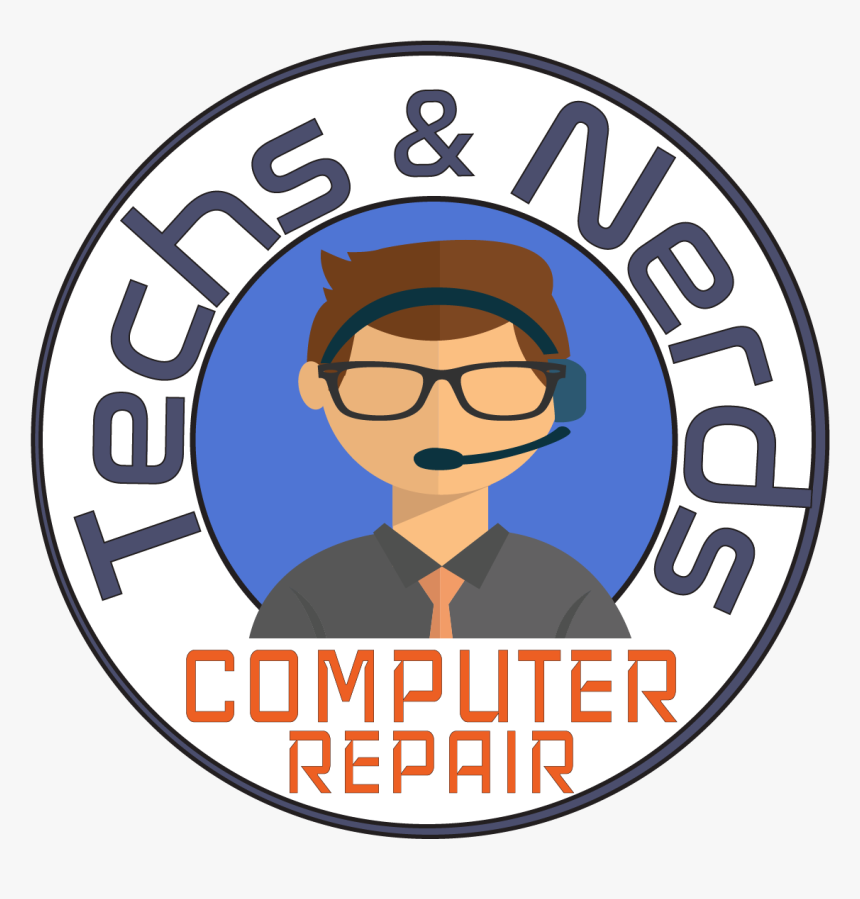 Pc Clipart Computer Nerd - Circle, HD Png Download