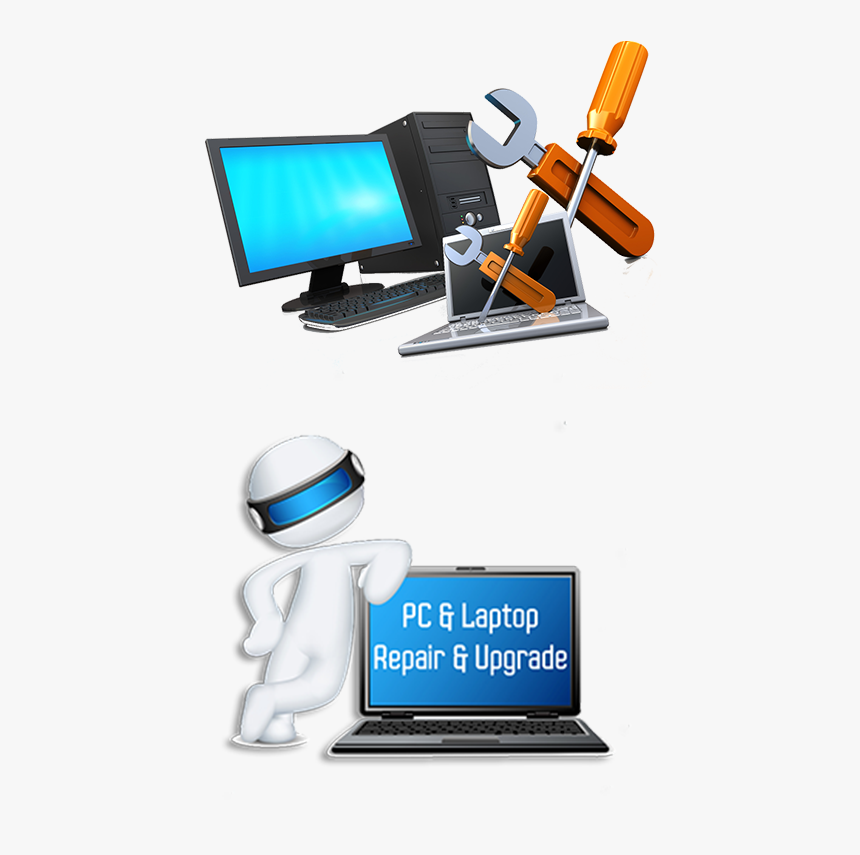 Advertisement Clipart Pc User - Computer And Printer Maintenance, HD Png Download