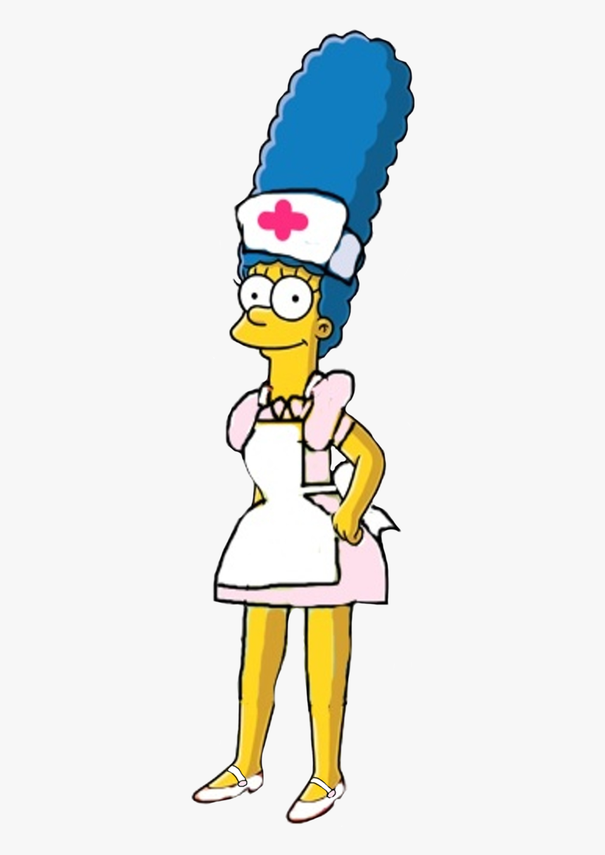 Marge Simpson As Nurse Joy By - Marge Simpson Nurse, HD Png Download