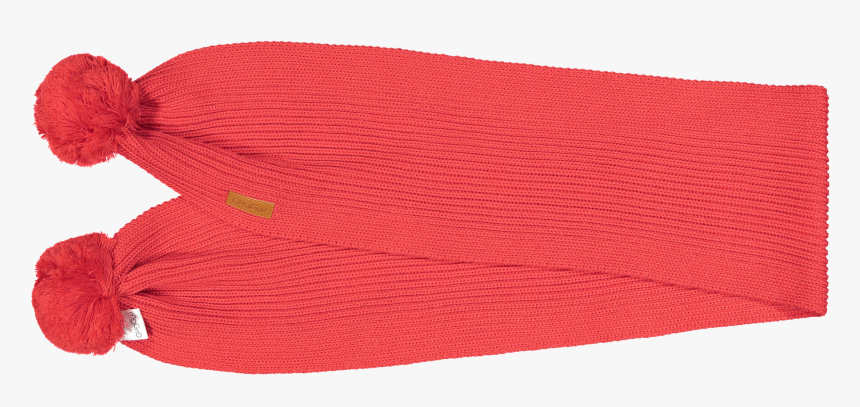 Scarf With Tufts, Bright Red - Beanie, HD Png Download