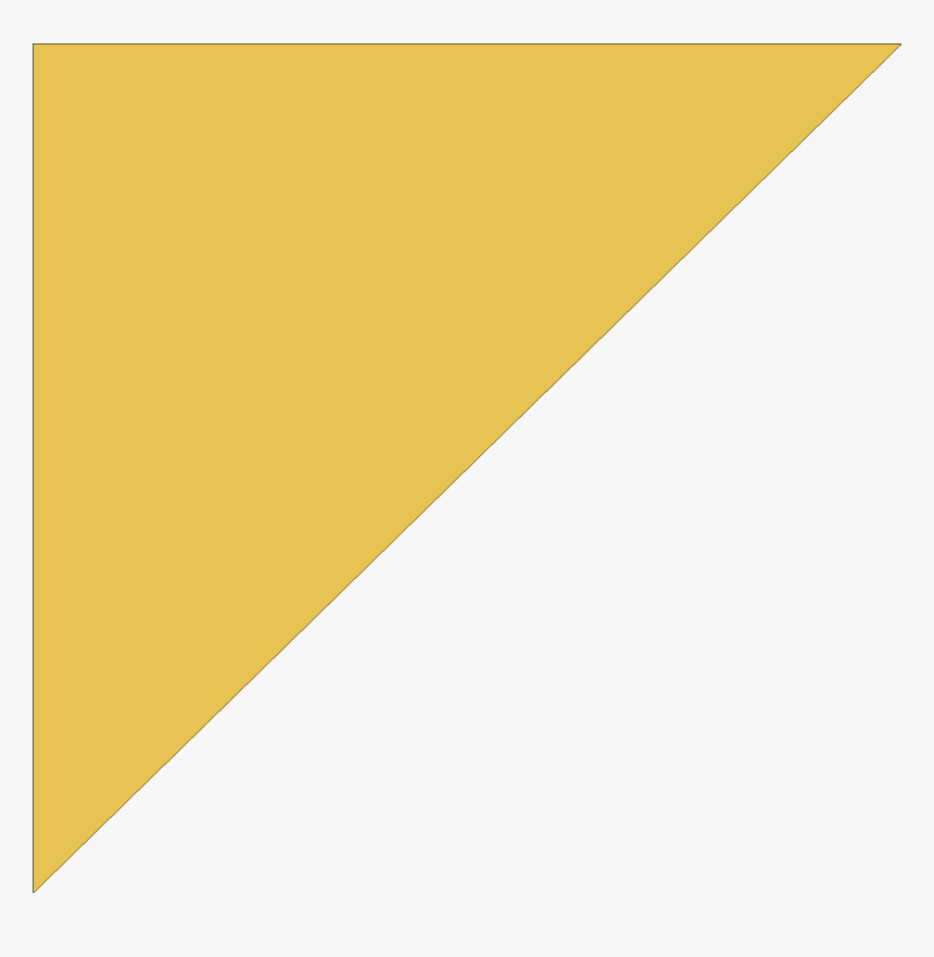 Commonwealth Triangle Yellow - Yellow Corner Triangle, HD Png Download
